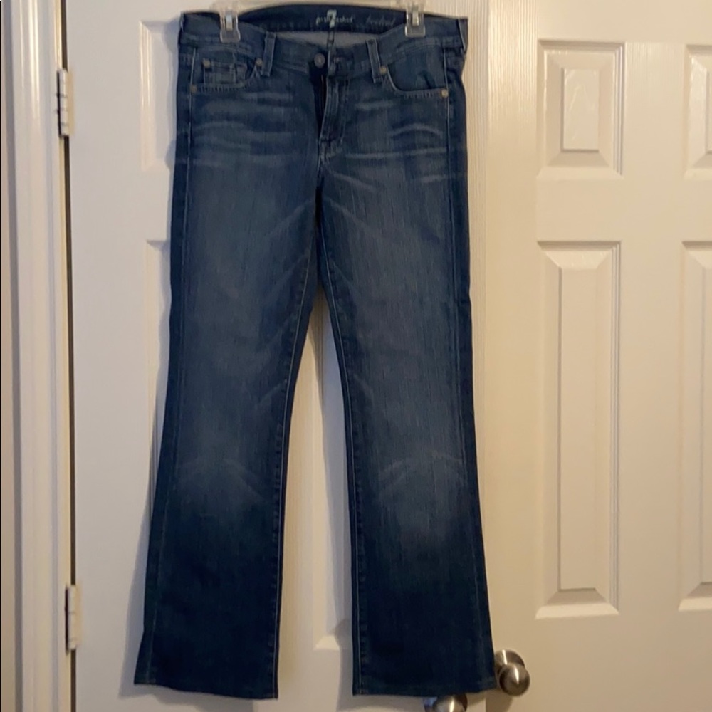7 For All Mankind bootcut jeans. 29 petite